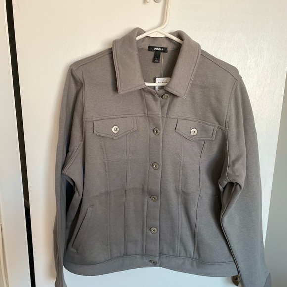 ***Relisted***Torrid Fleece Trucker Jacket - Sizes 1X & 2X - Picture 3 of 15